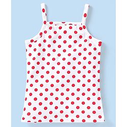 Babyhug 100% Cotton Sleeveless Slips Pack of 3 - Red & Yellow