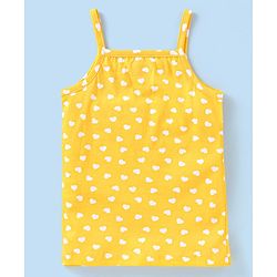 Babyhug 100% Cotton Sleeveless Slips Pack of 3 - Red & Yellow