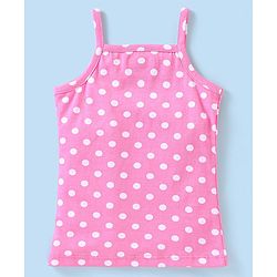 Babyhug 100% Cotton Sleeveless Slips With Floral & Rainbow Print Pack Of 3 - White Pink & Navy Blue