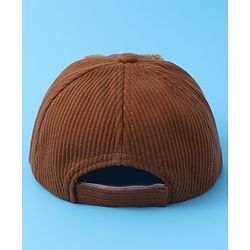 Babyhug Baseball Cap With Bear Applique - Brown