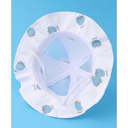 Babyhug Bucket Hat Strawberry Print - Blue