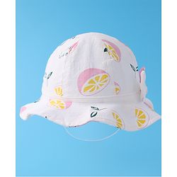Babyhug Bucket Hat Fruits Print - Pink