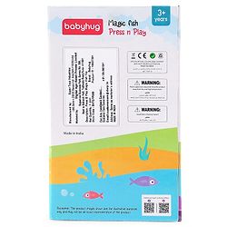 Babyhug Premium Press & Play Top Spinner Toy  Magic Fish themed Rotating Toy for Babies & Toddlers - Multicolor