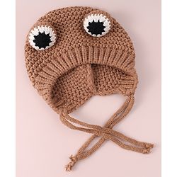 Babyhug Woollen Cap with Knot - Yellow