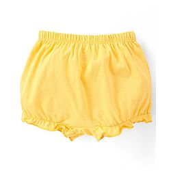 Babyhug 100% Cotton Knit Bloomer with Floral & Butterfly Print Pack of 3 - Pink Yellow & Blue