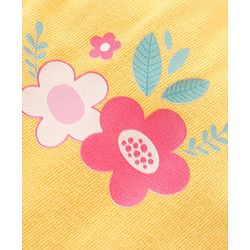 Babyhug 100% Cotton Knit Bloomer with Floral & Butterfly Print Pack of 3 - Pink Yellow & Blue