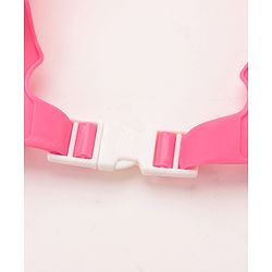 Babyhug Adjustable Shower Caps with Buckle & crocodile Print - Pink