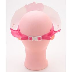 Babyhug Adjustable Shower Caps with Buckle & crocodile Print - Pink