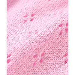 Babyhug Knitted Full Sleeves Solid Color Sweater Set - Pink