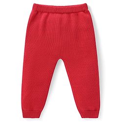 Babyhug Organic Cotton Knit Full Sleeves Sweater Set & Cap with Colour Block & Star Design - Multicolour