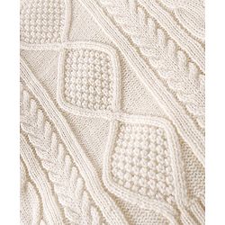 Babyhug Knitted Full Sleeves Pullovers Sweater With Cable Knit Design - Offwhite
