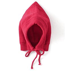 Babyhug Knitted Full Sleeves Baby Sweater Set with Cap & Booties Cable Knit Design - Red
