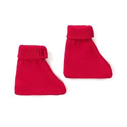 Babyhug Knit Full Sleeves Front Open Cable Knit Design Sweater Set with Cap & Booties - Red & Navy Blue