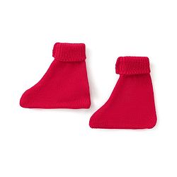 Babyhug Knit Full Sleeves Front Open Cable Knit Design Sweater Set with Cap & Booties - Red & Navy Blue