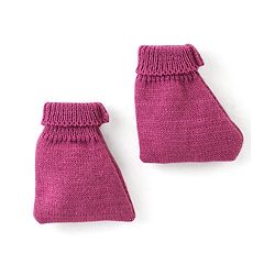 Babyhug Knit Full Sleeves Front Open Solid Color Sweater & Pant Set with Cap and Booties -Purple