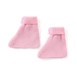 Babyhug Knitted Full Sleeves Front Open Sweater Set with Cap & Pair of Booties - Pink