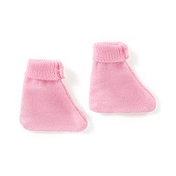 Babyhug Knitted Full Sleeves Front Open Sweater Set with Cap & Pair of Booties - Pink
