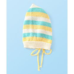 Babyhug Knitted Full Sleeves Baby Sweater Set with Cap & Booties Cable Knit Design - Multicolor