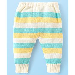 Babyhug Knitted Full Sleeves Baby Sweater Set with Cap & Booties Cable Knit Design - Multicolor