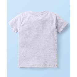 Babyhug Single Jersey Knit Half Sleeves Striped T-Shirt & Shorts Set with Pocket Detailing - Multicolour