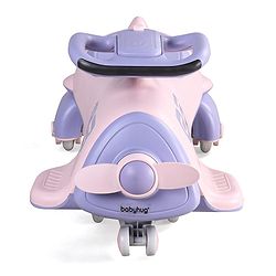 Babyhug Baby Magic Premium Aero Kids Magic Swing Car With Music Lights & ABEC 7 Bearing with PU LED Wheels - Purple
