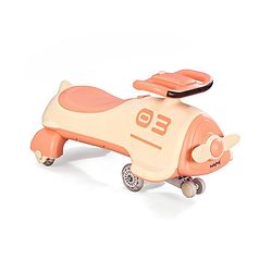 Babyhug Baby Magic Premium Aero Kids Magic Swing Car With Music Lights & ABEC 7 Bearing with PU LED Wheels - Orange