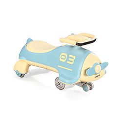 Babyhug Baby Magic Premium Aero Kids Magic Swing Car With Music Lights & ABEC 7 Bearing with PU LED Wheels - Orange