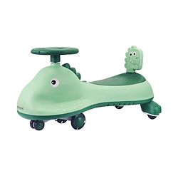 Babyhug Dino Drift Kids Swing Car with ABEC 7 Bearing,Lights,Muisc & PU LED Wheels - Multicolor