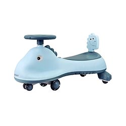 Babyhug Dino Drift Kids Swing Car with ABEC 7 Bearing,Lights,Muisc & PU LED Wheels - Multicolor