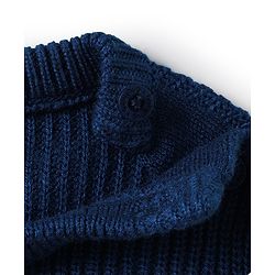 Babyhug Knitted Full Sleeves Pullovers Striped Sweater - Multicolor