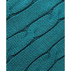 Babyhug Knitted Sleeveless Pullover Sweater Vest with Cable Knit Design - Teal Blue