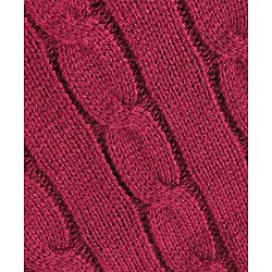 Babyhug Knitted Sleeveless Pullover Sweater Vest with Cable Knit Design - Wine