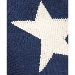 Babyhug Knitted Sleeveless Pullover Sweater Vest with Star Design - Navy Blue