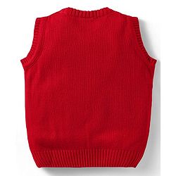 Babyhug Knitted Sleeveless Pullover Sweater Vest with Star Design - Red