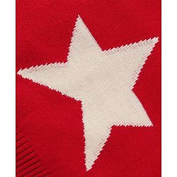 Babyhug Knitted Sleeveless Pullover Sweater Vest with Star Design - Red