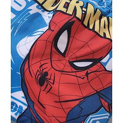 Babyhug Marvel Mid Thigh Swimming Trunk With Spiderman Print - Blue