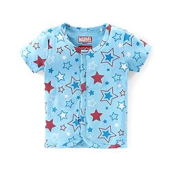 Babyhug Marvel 100% Cotton Knit Half Sleeves Jhablas with Spiderman Graphics Pack of 3 - Yellow Blue & White