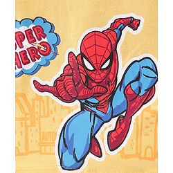 Babyhug Marvel 100% Cotton Knit Half Sleeves Jhablas with Spiderman Graphics Pack of 3 - Yellow Blue & White