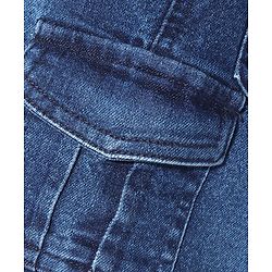 Babyhug Above Knee Length Washed Stretchable Denim Shorts - Blue