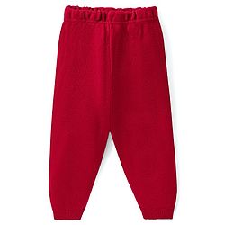 Babyhug Knit Full Sleeves Pull Over Sweater Set with Snowflakes Design - Red