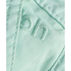 Babyhug Cotton Lycra Woven Full Length Solid Pants - Mint