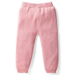 Babyhug Cotton Knit Full Sleeves Sweater Set with Cap & Elephant Applique Embroidery - Light Pink