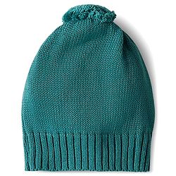 Babyhug Cotton Knit Full Sleeves Front Open Sweater Set with Bear Patch & Cap - Teal Blue