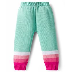 Babyhug Cotton Knit Full Sleeves Pullover Sweater Set with Cap & Color Block - Multicolor