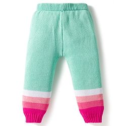 Babyhug Cotton Knit Full Sleeves Pullover Sweater Set with Cap & Color Block - Multicolor