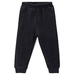 Babyhug Front Open Full Sleeves Thermal Vest & Leggings Set - Dark Grey