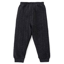 Babyhug Front Open Full Sleeves Thermal Vest & Leggings Set - Dark Grey