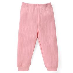 Babyhug Full Sleeves Solid Front Open Vest & Leggings Set - Pink