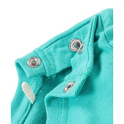 Babyhug Disney Cotton Knit Dungarees with Half Sleeves T-Shirt Mickey Mouse Print - Blue