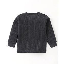 Babyhug Full Sleeves Front Open & Pullover Vest Combo Set Pack of 2 - Dark Grey